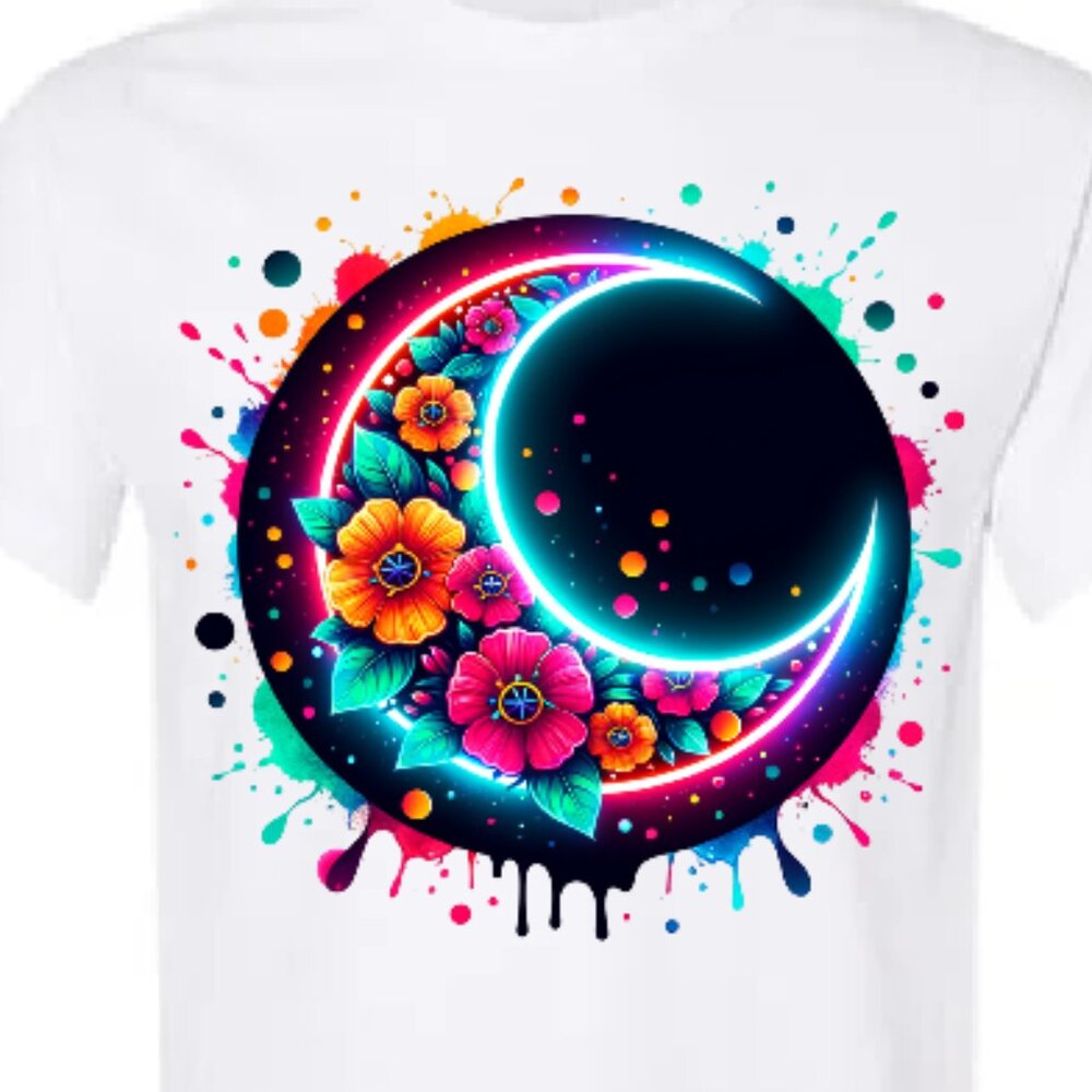 Flower Eclipse Graphic Tee